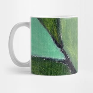 Sap Green Abstract Art Mug